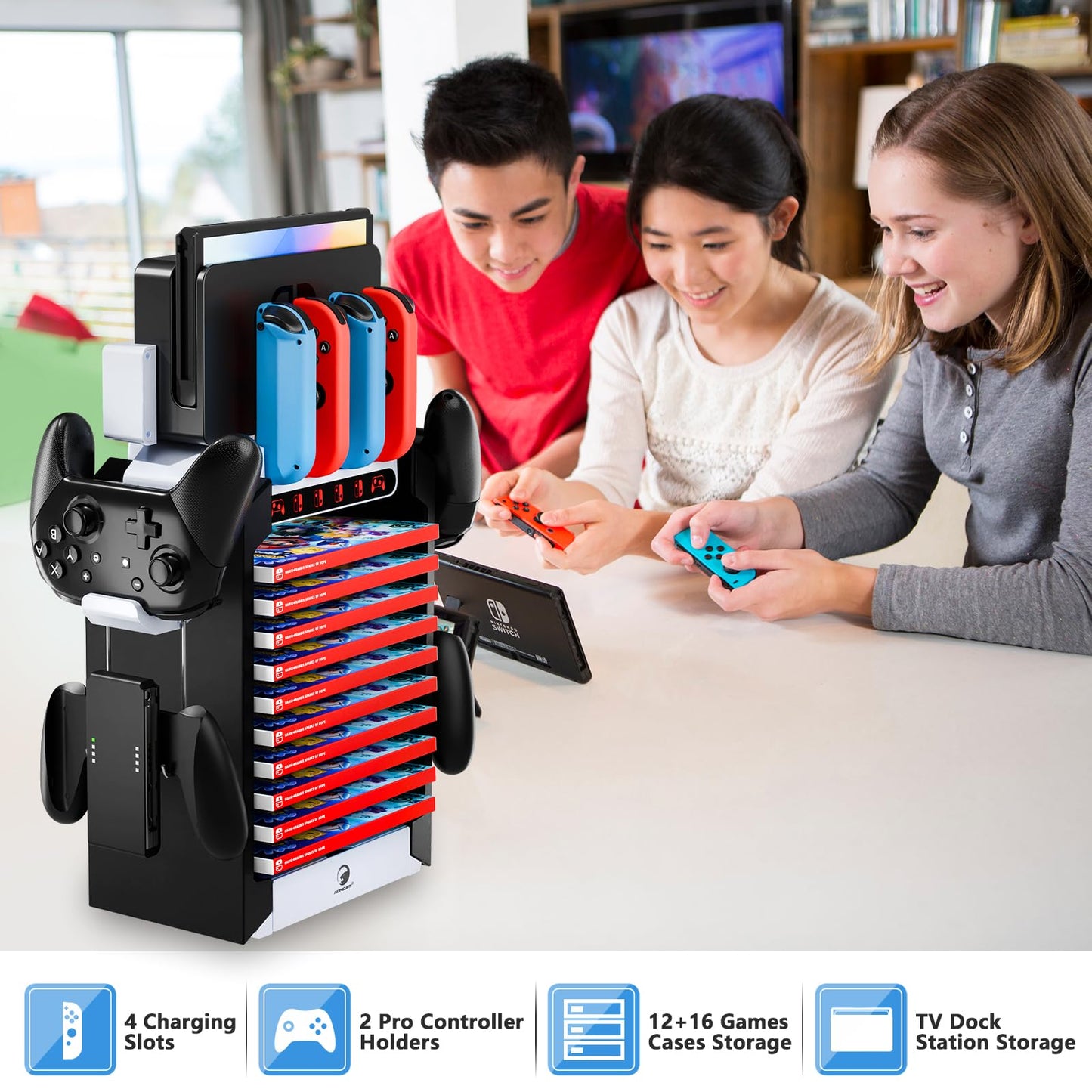 HONCAM Multifunctional Accessories Switch Organizer Station DEMO