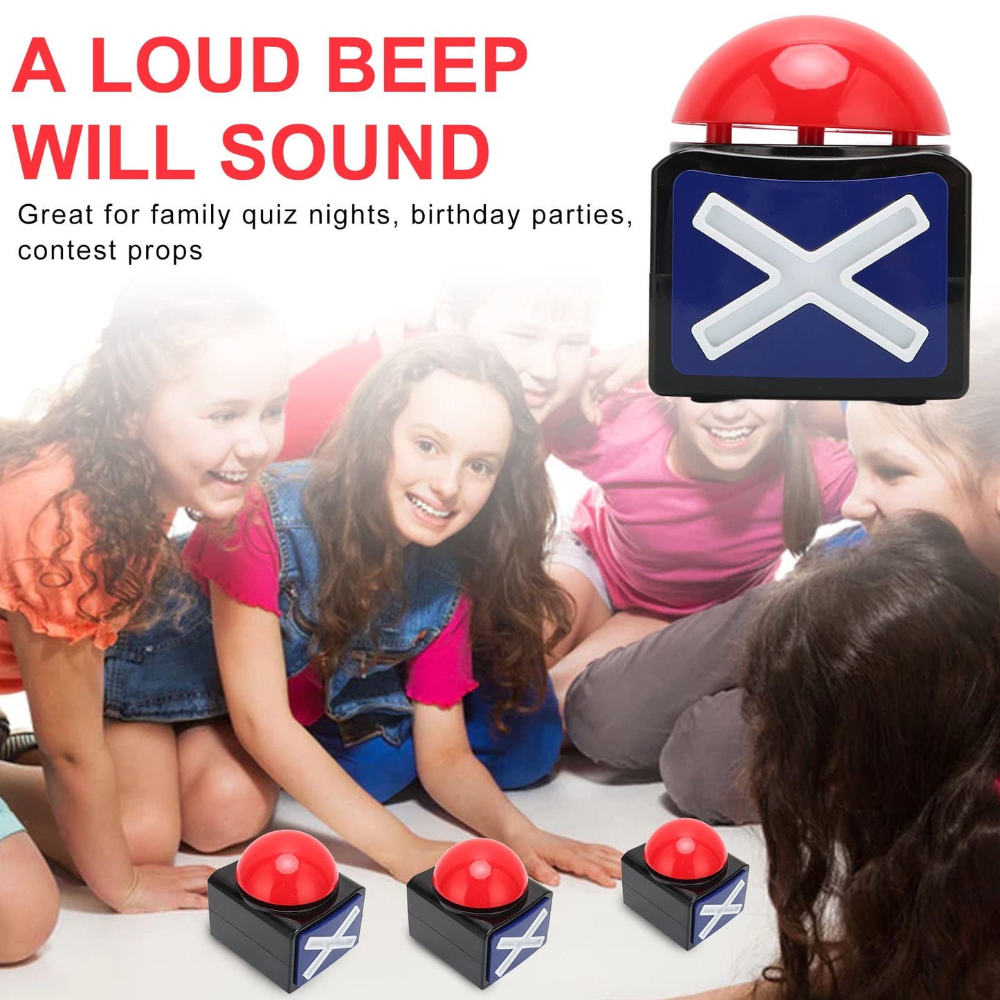 Zopsc Party Game Buzzer with Lights and Sound for Games & Fun DEMO