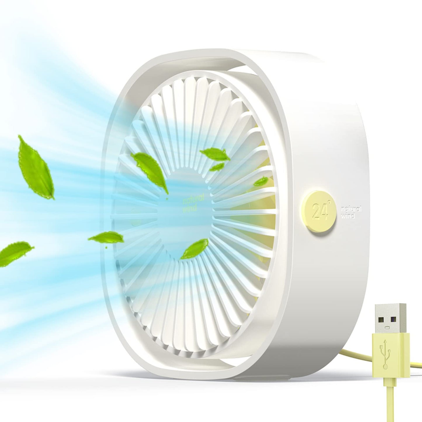 Simpeak Mini USB Fans USB Desk Fan, Quiet Portable Cooling Fan for Home NEW