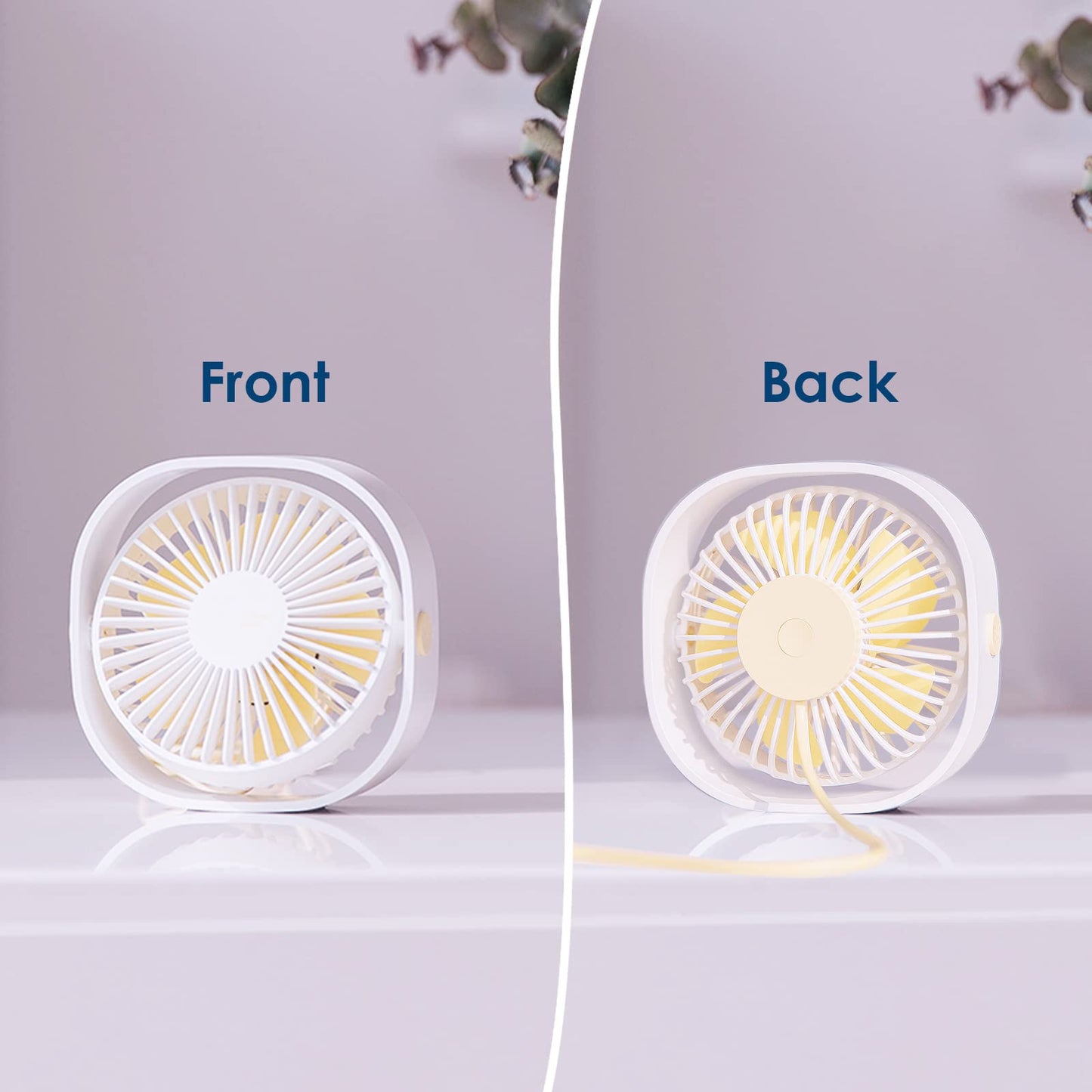 Simpeak Mini USB Fans USB Desk Fan, Quiet Portable Cooling Fan for Home NEW