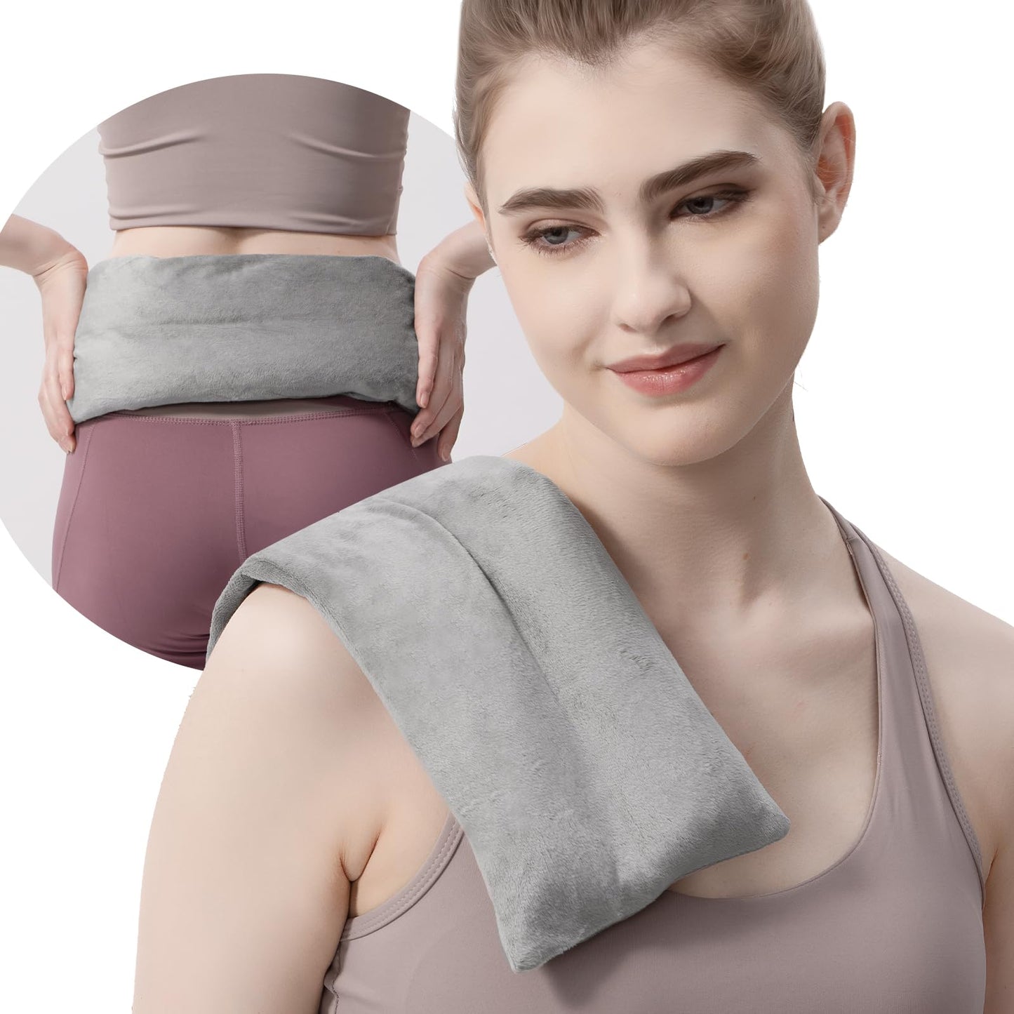 UNCN Wheat Bag Heat Pack with Washable Cover for Relaxation Therapy NEW