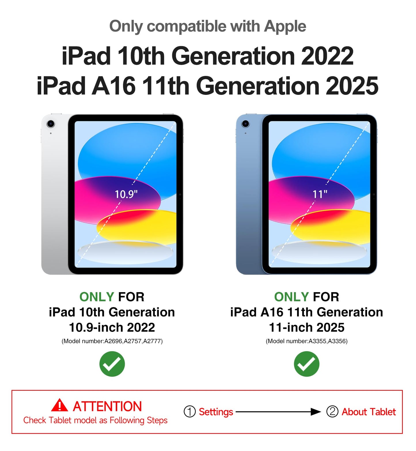 Dexnor 360 Cases Protective Full Body Case for iPad 10th Generation 2022 DEMO