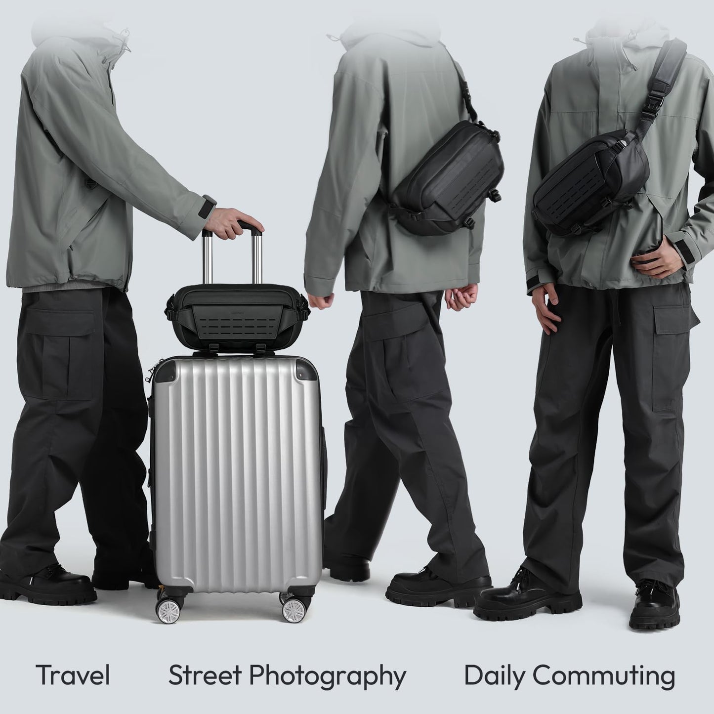 ULANZI Compact Camera Sling Bag 9L Capacity with Tripod Mount, Black NEW