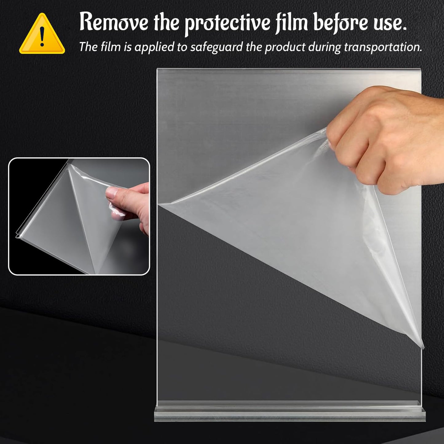 Viymgit 4-Pack Presentation Supplies Clear Acrylic A4 Sign Holders NEW