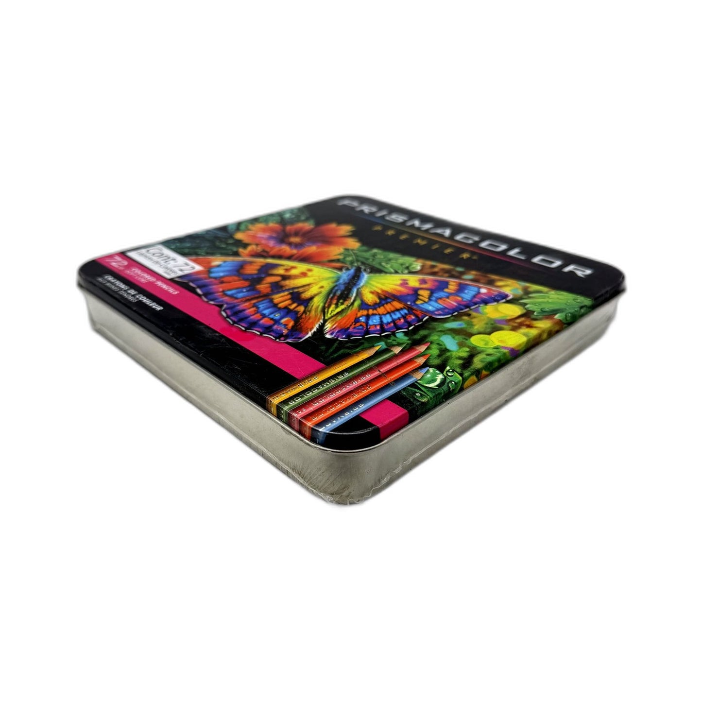 Prismacolor Premier 72 Soft Core Assorted Colour Pencil Set Tin Storage Box NEW
