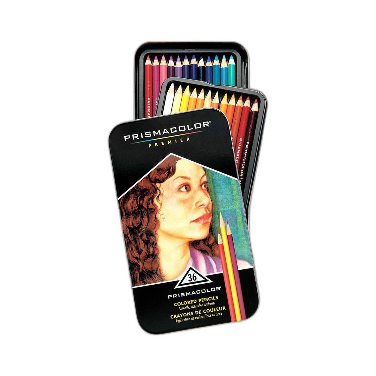 Prismacolor Premier 36 Assorted Color Pencils Professional Art Tin Storage NEW