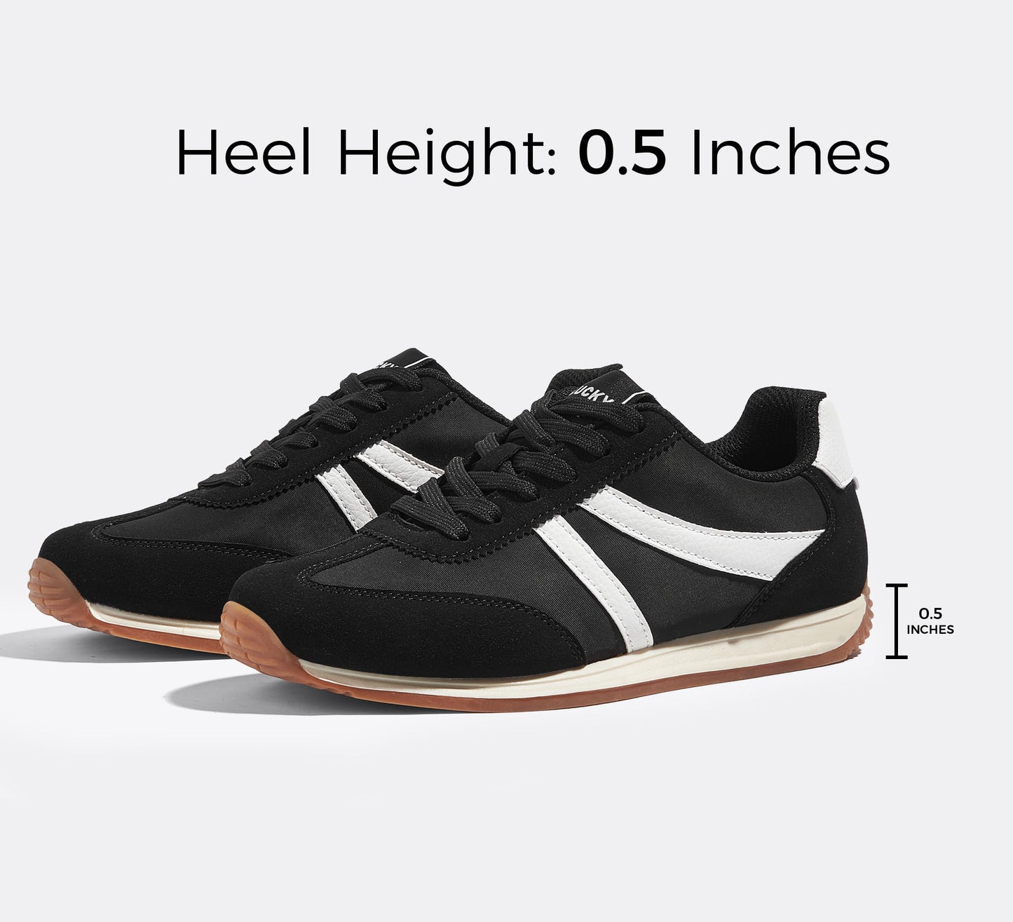 LUCKY STEP Retro Fashion Trainers Casual Running Shoes Non-Slip Womens US 9 NEW