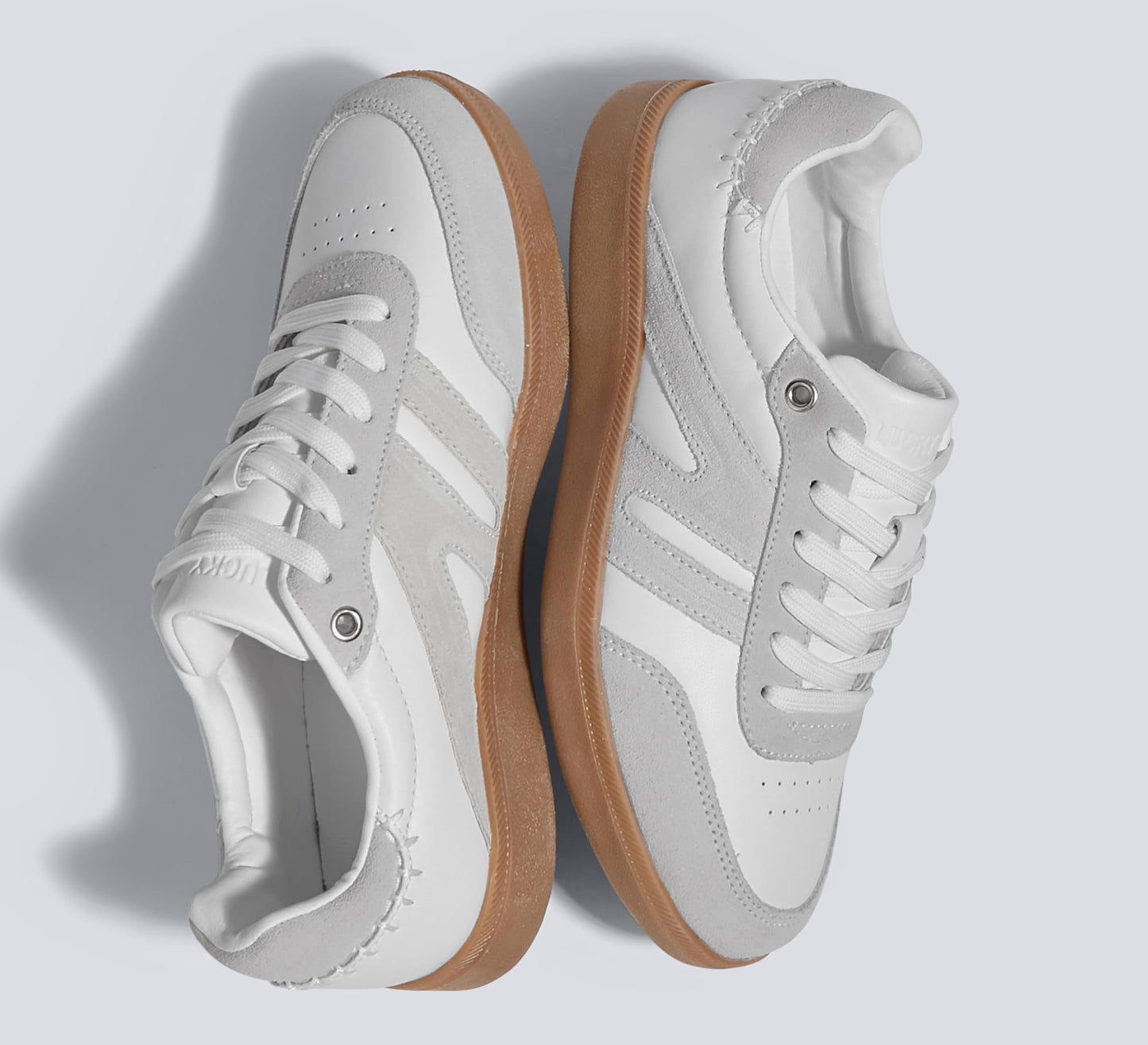 LUCKY STEP Casual Trainers Retro Gum Sole Sneakers Skate Shoes Womens US 11 NEW