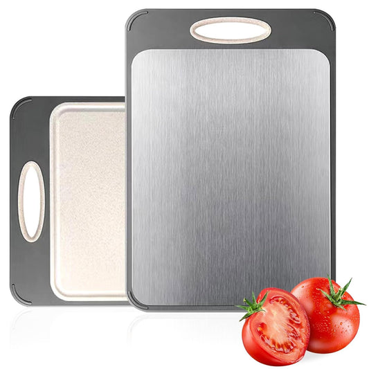 Newraturner Large Chopping Boards Stainless Steel Cutting Board Dual-Sided NEW
