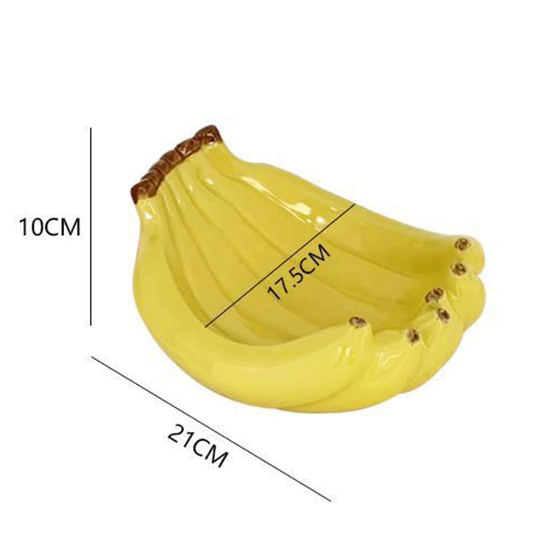 SHZMJL Fun Ceramic Banana Themed Food Trinket Dish NEW