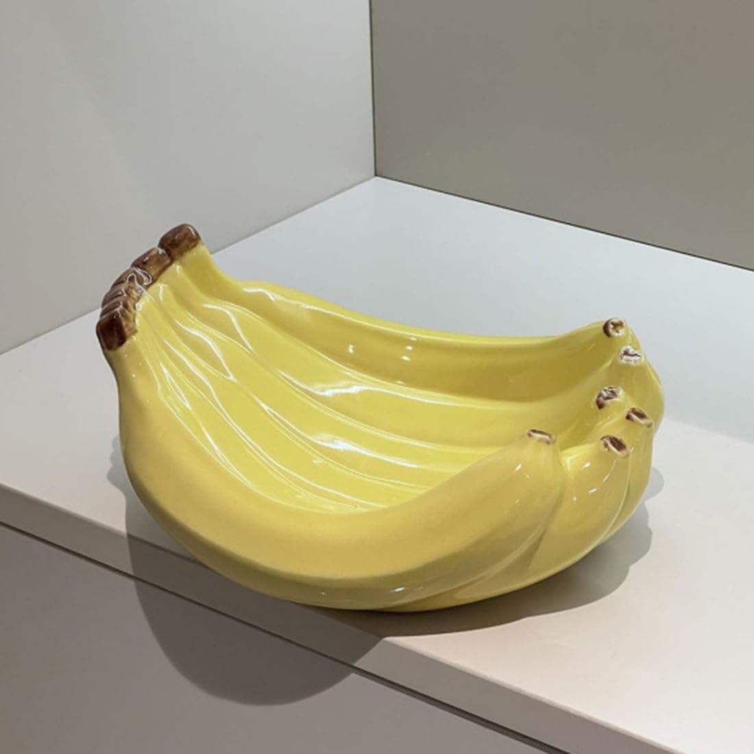 SHZMJL Fun Ceramic Banana Themed Food Trinket Dish NEW