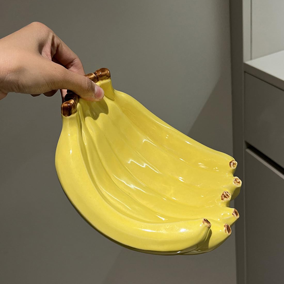 SHZMJL Fun Ceramic Banana Themed Food Trinket Dish NEW