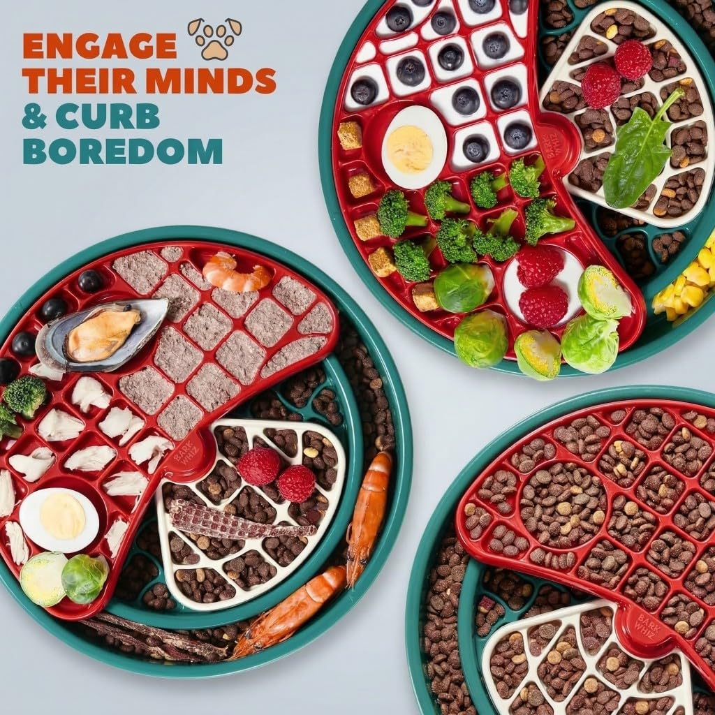 Slow Feeder Enrichment Puzzle Toy Interactive Mushroom Dog for All Breeds NEW
