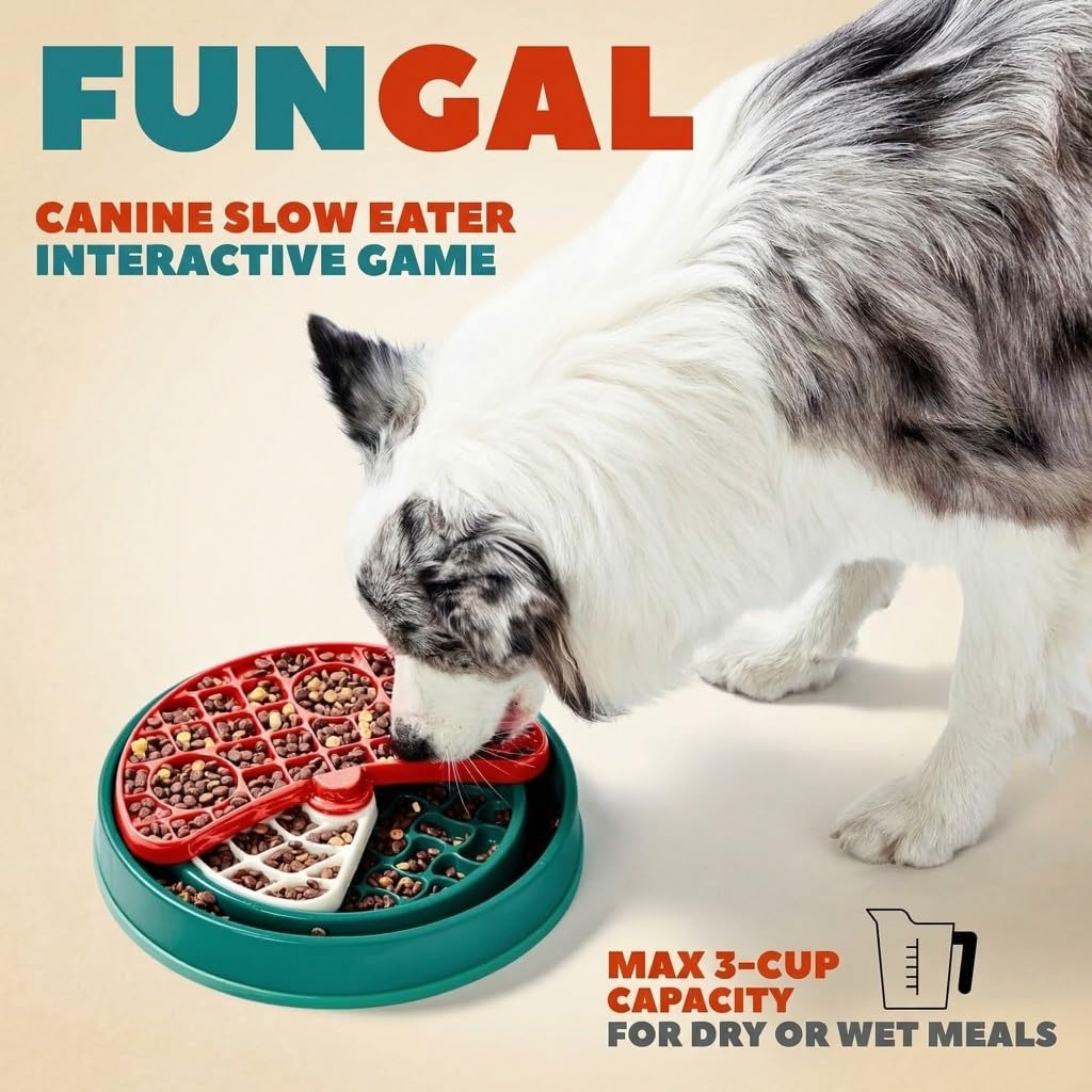 Slow Feeder Enrichment Puzzle Toy Interactive Mushroom Dog for All Breeds NEW