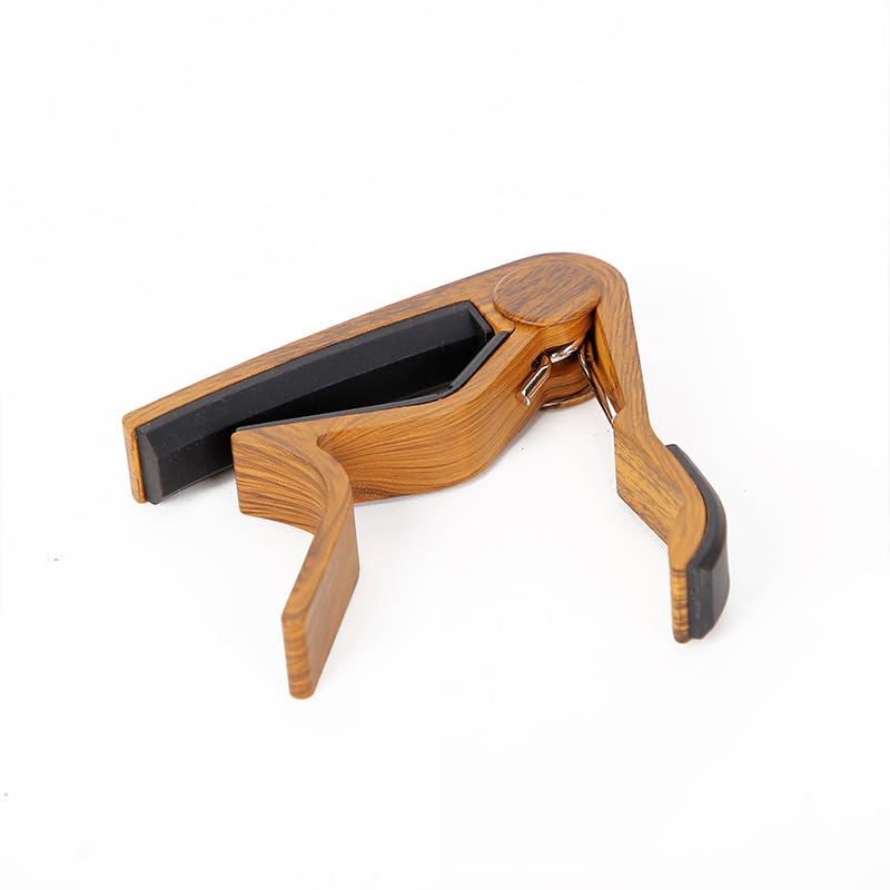 Black & Capotastos Wood Grain Guitar Capos Standard 2 Pack Kapo for Guitars NEW