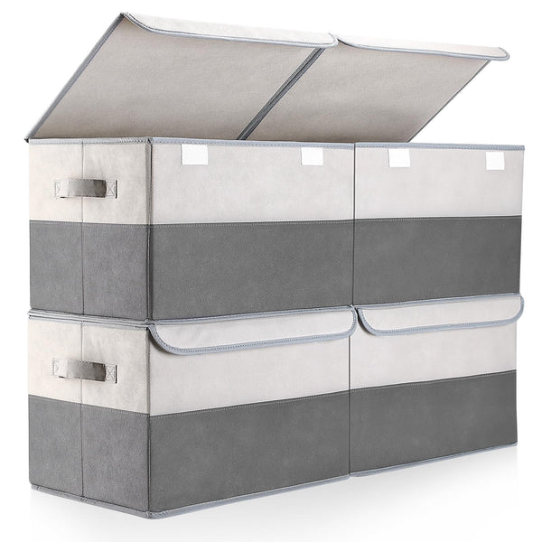 Warmi 29L Foldable Storage Bins with Lids & Handles Large Capacity NEW
