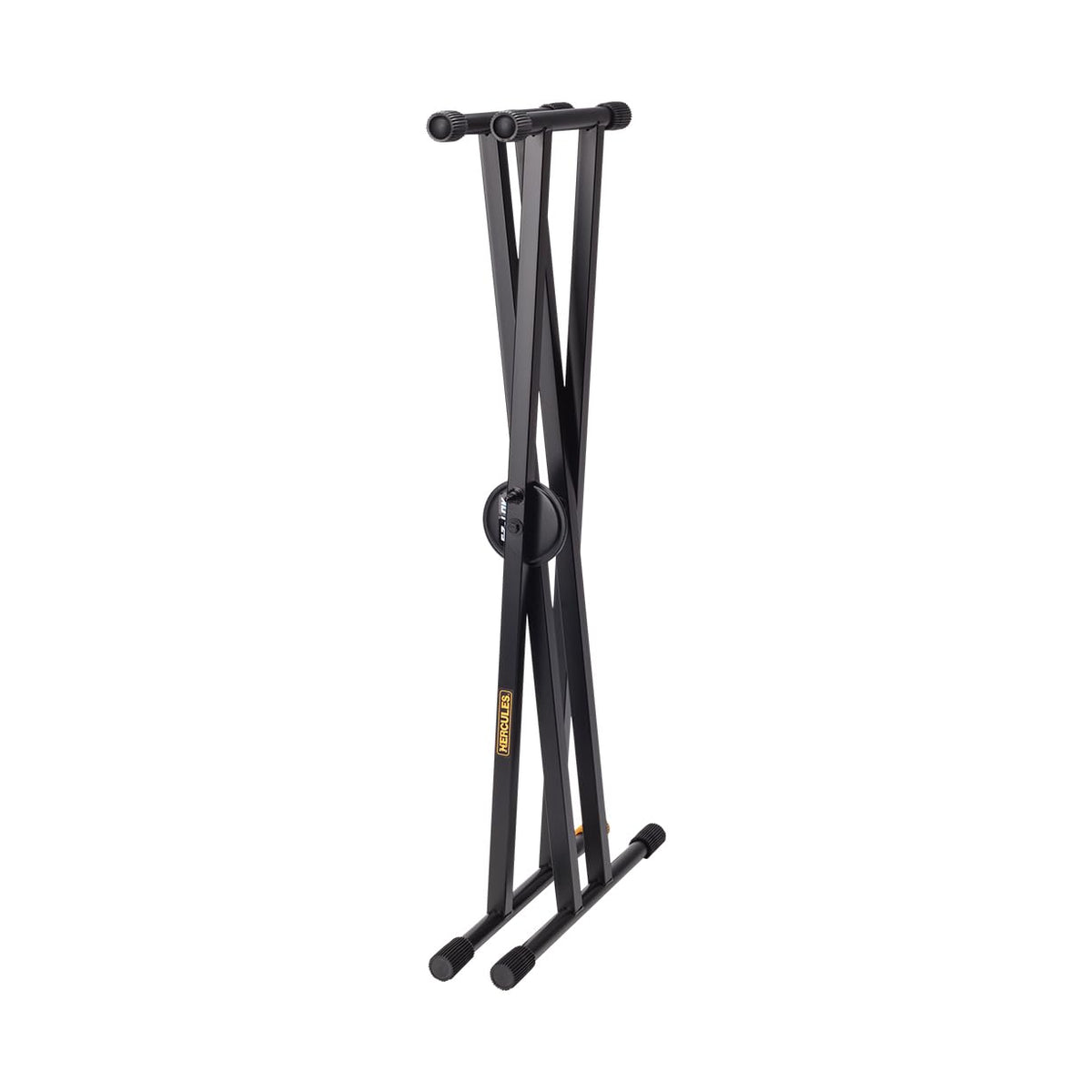 Hercules KS120B Ez-Lok Double Brace X-Keyboard Stand Alloy Steel Black NEW
