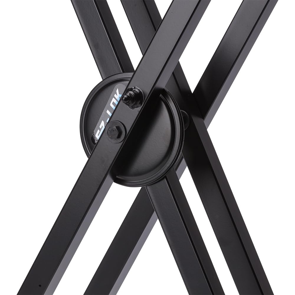 Hercules KS120B Ez-Lok Double Brace X-Keyboard Stand Alloy Steel Black NEW