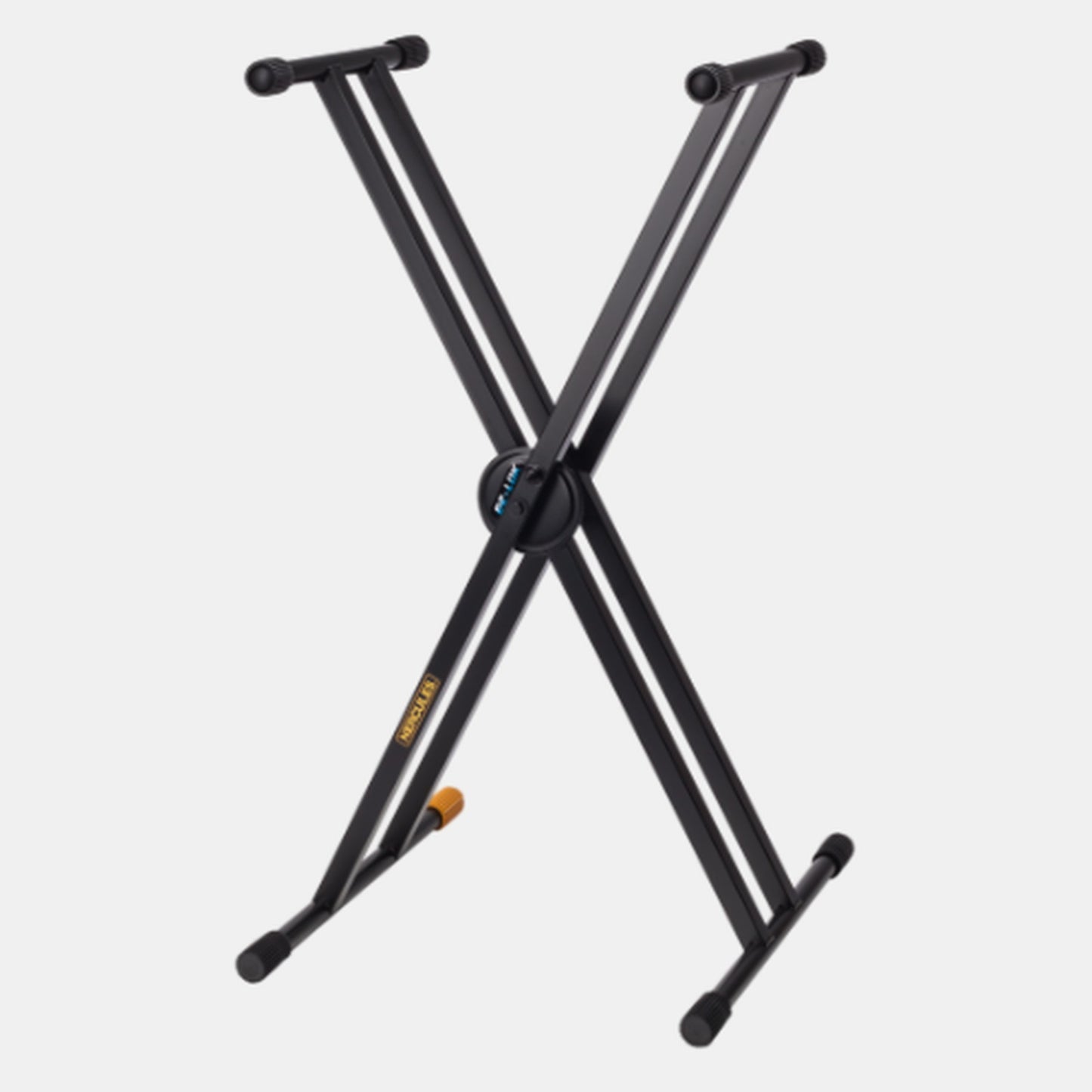 Hercules KS120B Ez-Lok Double Brace X-Keyboard Stand Alloy Steel Black NEW