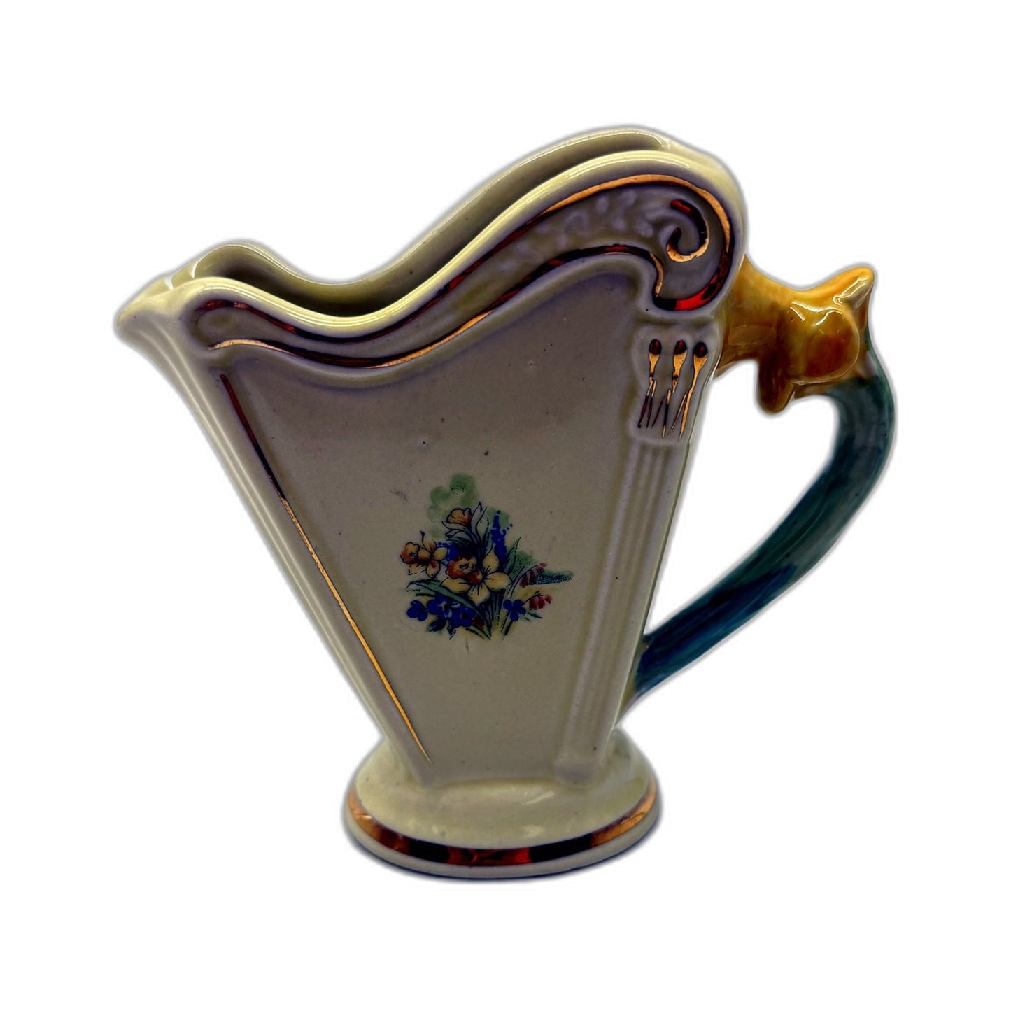 VINTAGE 1950s Weetman England Souvenir Of Wales Ceramic Jug