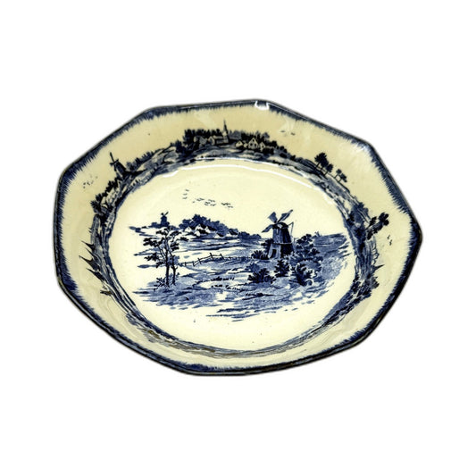 VINTAGE Royal Doulton Norfolk Decorative Ceramic Plate Blue and White Landscape