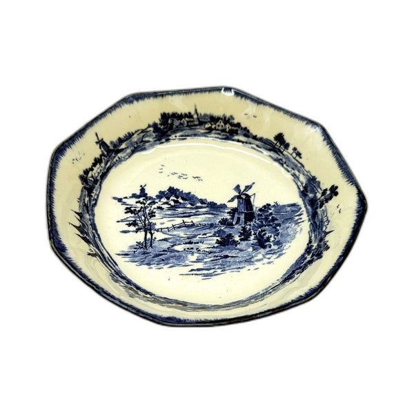 VINTAGE Royal Doulton Norfolk Decorative Ceramic Plate Blue and White Landscape