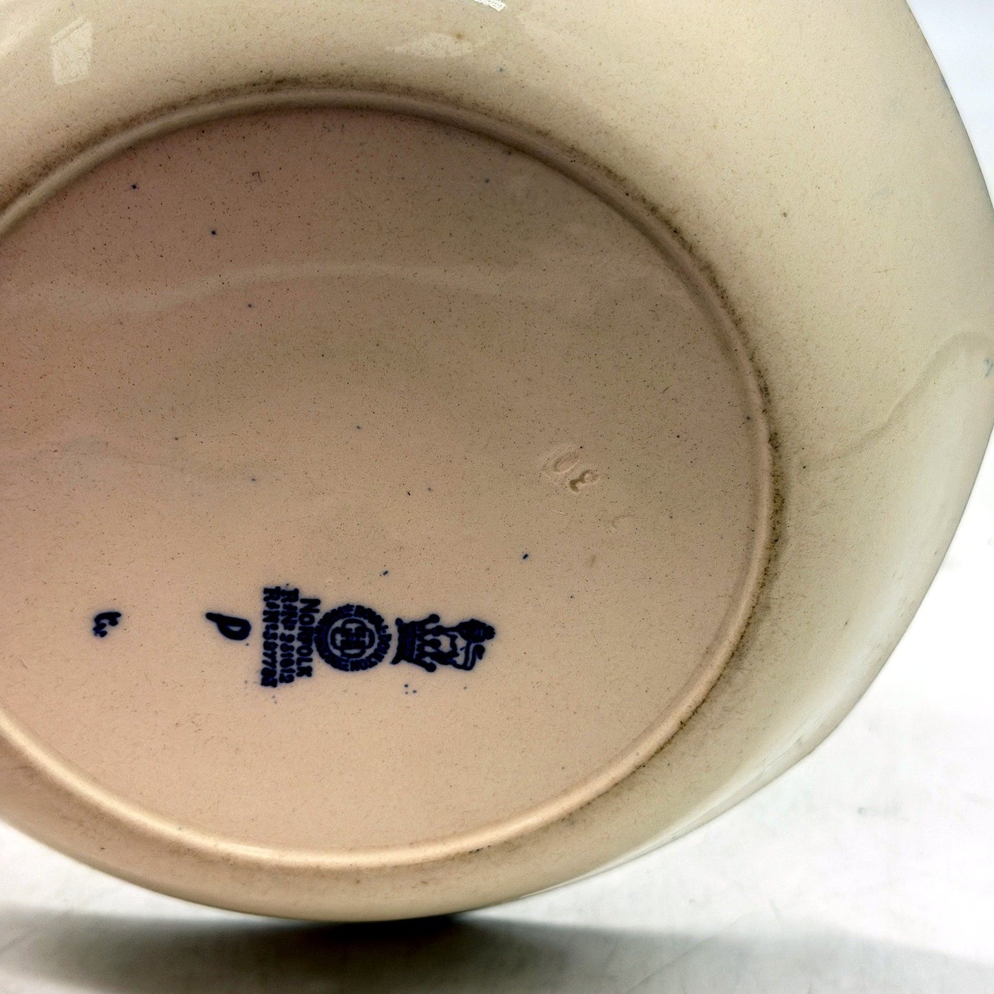 VINTAGE Royal Doulton Norfolk Decorative Ceramic Plate Blue and White Landscape