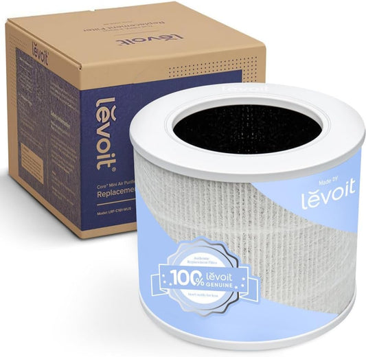 Levoit Replacement Filters for Core Mini Air Purifier, White, Genuine Parts NEW