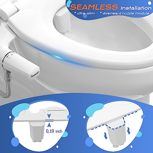 SAMODRA Ultra-Slim Hygienic Bidet Attachment for Existing Toilets NEW