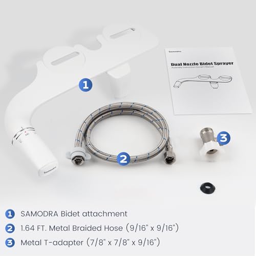 SAMODRA Ultra-Slim Hygienic Bidet Attachment for Existing Toilets NEW