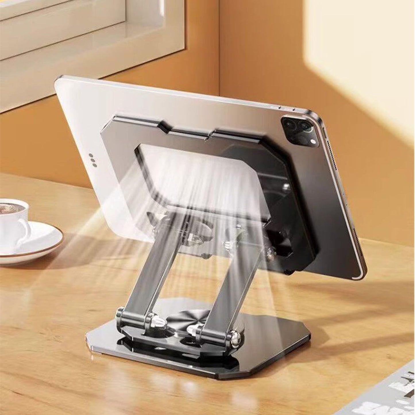 mozeeda 360° Stands Rotating Ergonomic Laptop Stand Adjustable Height DEMO