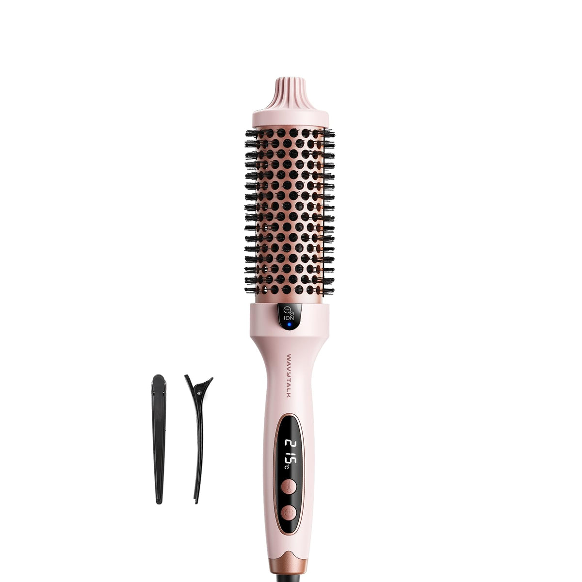 wavytalk Thermal Ionic Round Heated Pink Hot Air Styler for Salon-Style NEW