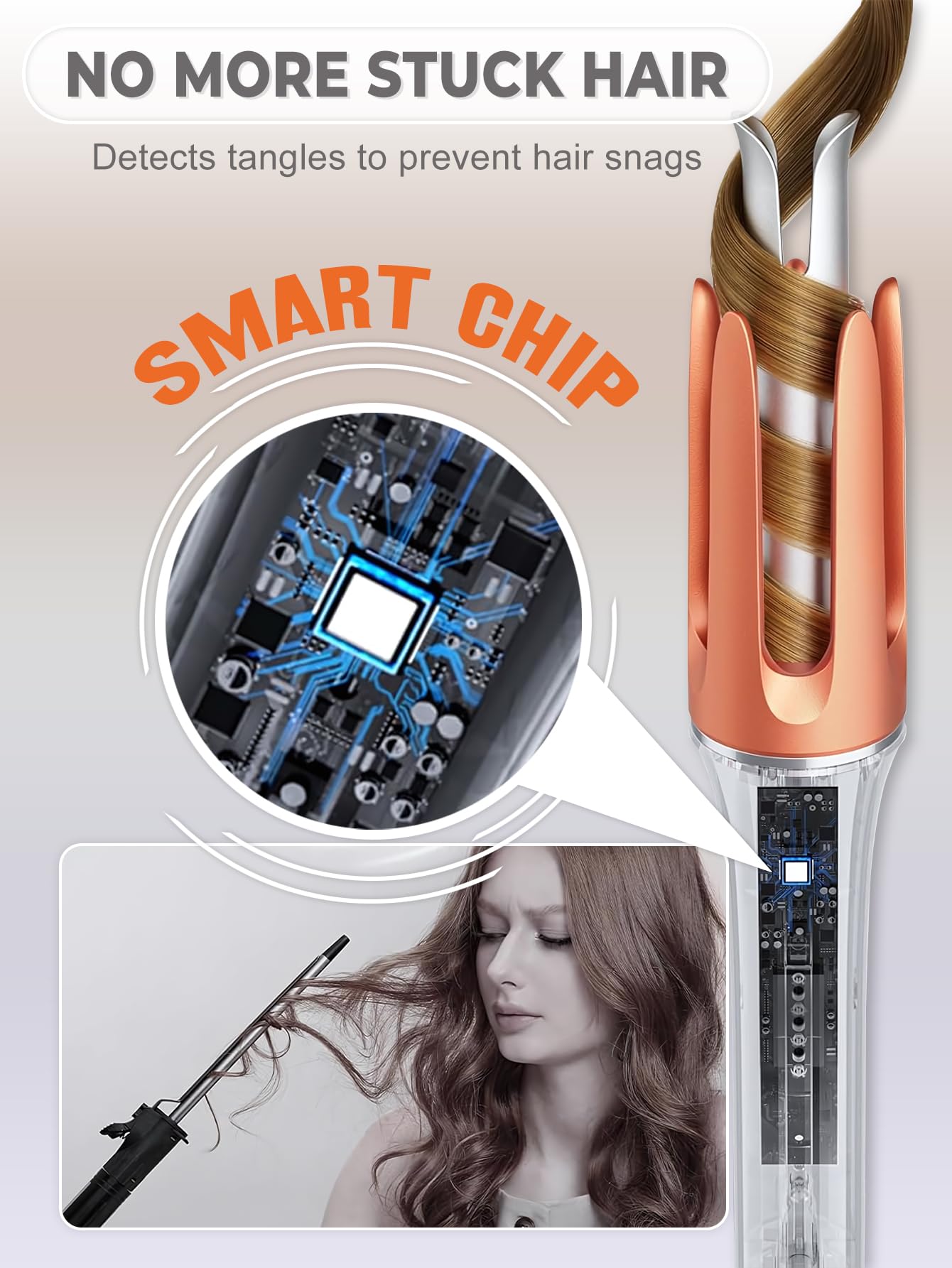 Vibraroo 32mm Curling Tong with 3 Temperature Settings Silver Gold, 5.1 cm DEMO