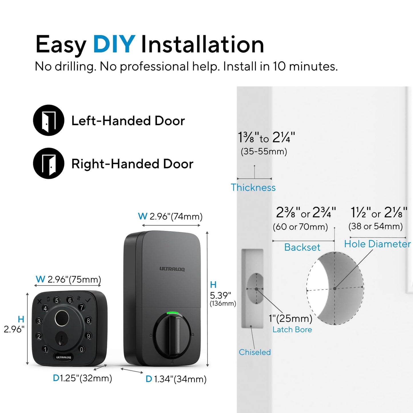ULTRALOQ Bolt Fingerprint WiFi Smart Lock with Sensor for Apple HomeKit DEMO