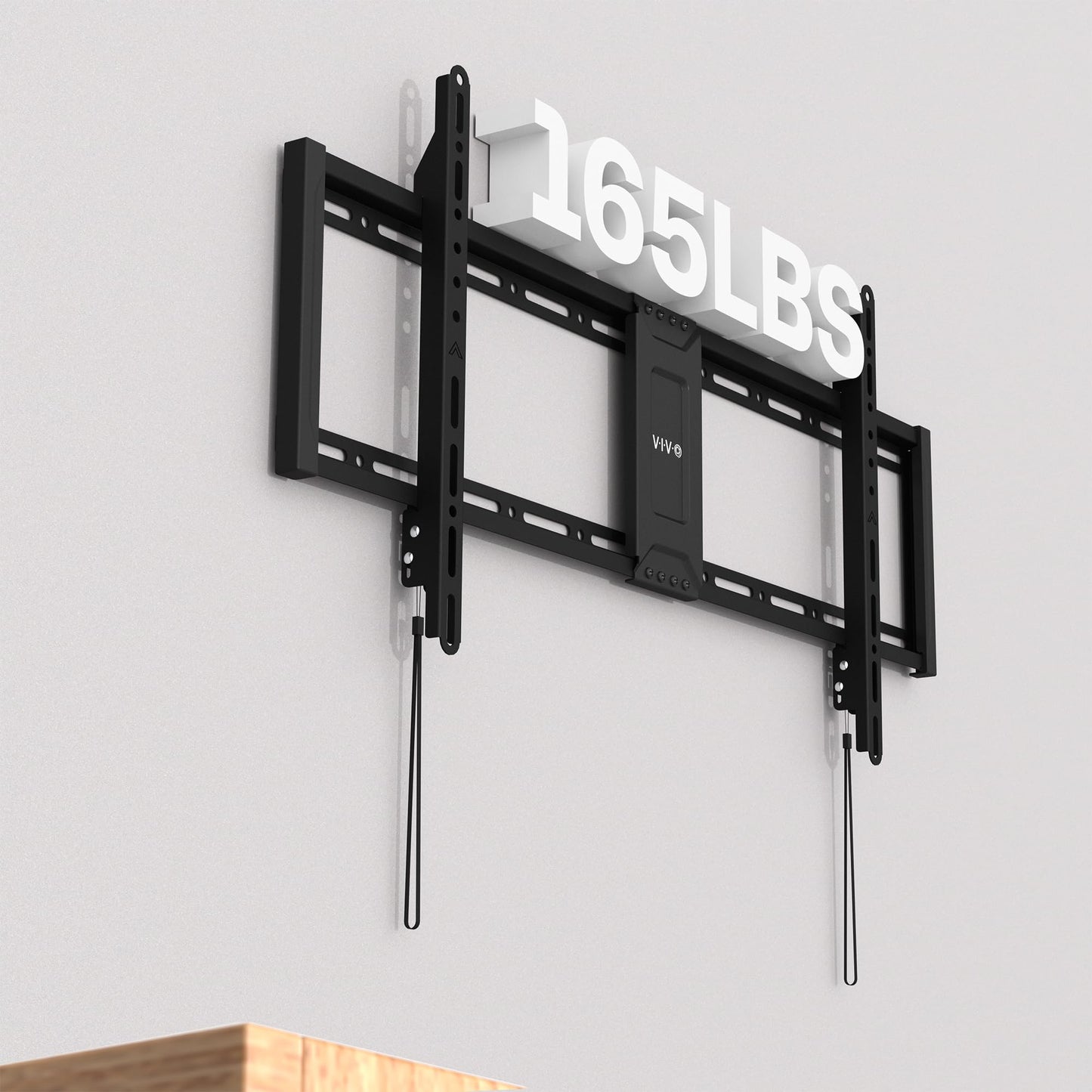 VIVO Curved & Flat TV Wall Mount Bracket for 60-100 Inch TVs, Black DEMO