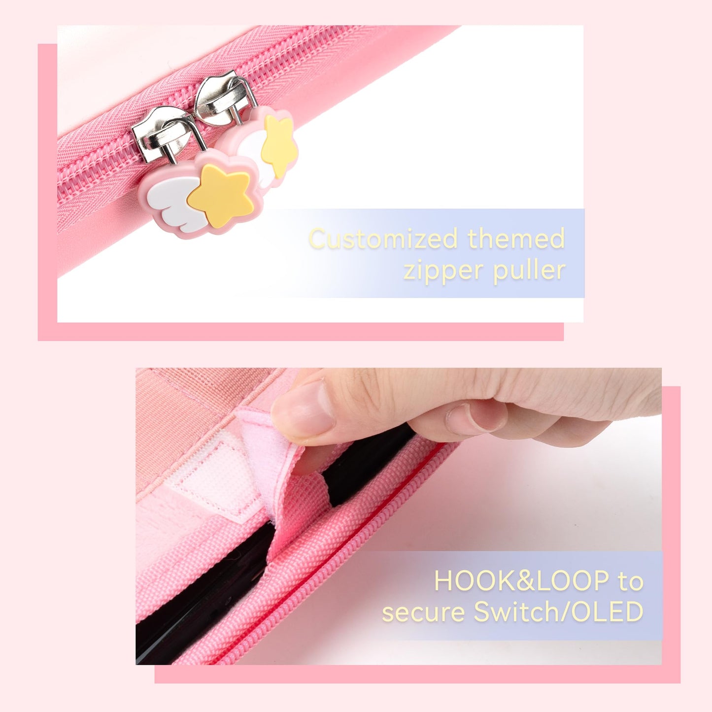 GeekShare Compact Portable Pink Switch Carrying Case Hardshell Storage DEMO
