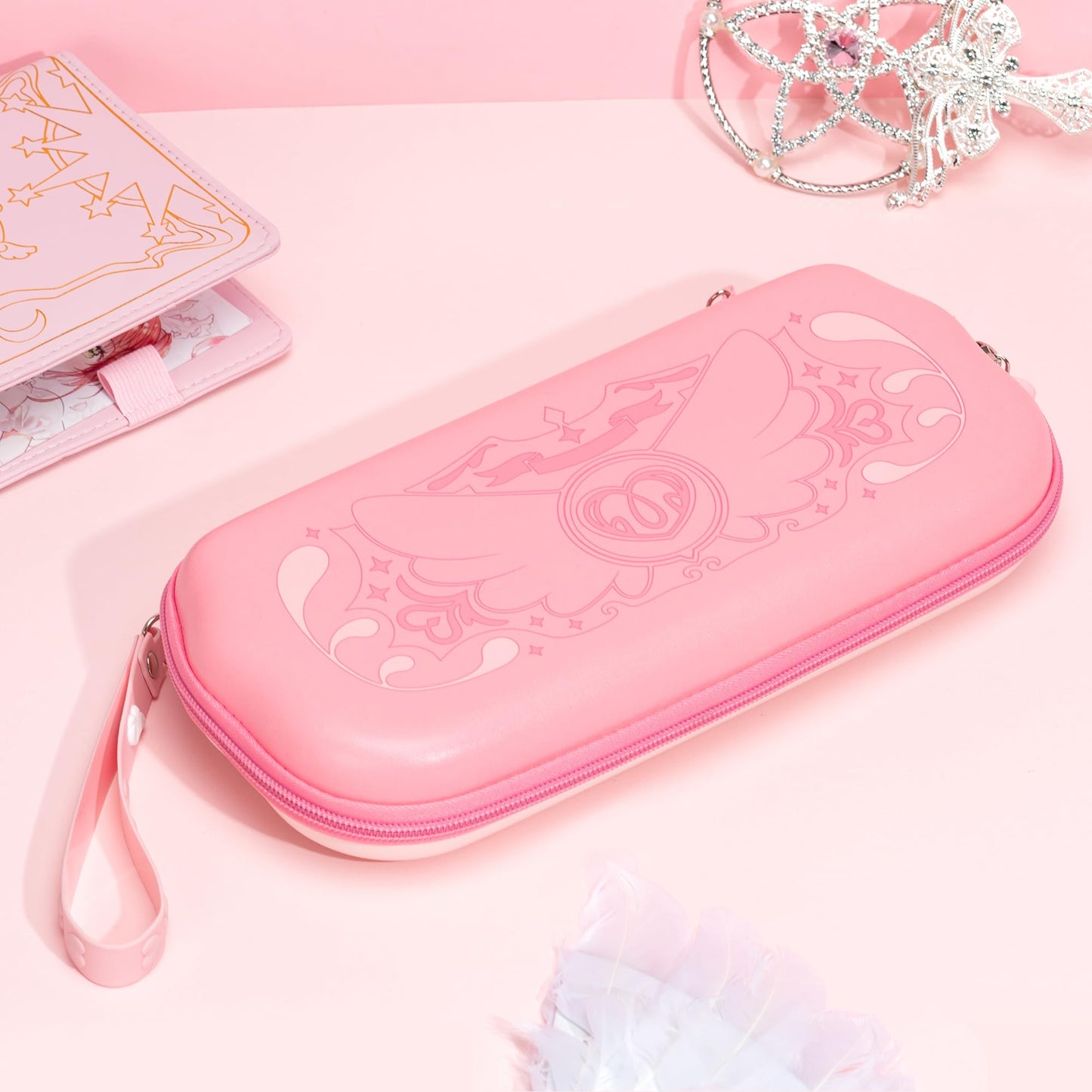 GeekShare Compact Portable Pink Switch Carrying Case Hardshell Storage DEMO