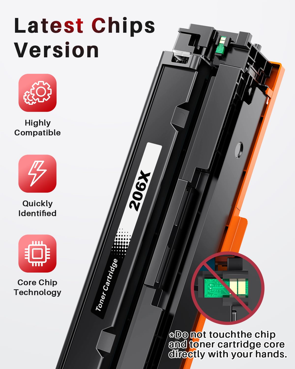 Halloya 206A High Yield Replacement Toner Cartridges, Multi-color 4 Pack NEW