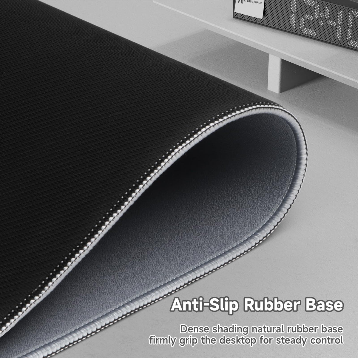 ATTACK SHARK Gray Large Gaming Mouse Pad, 90L x 40W cm, Oversized Desk Mat NEW