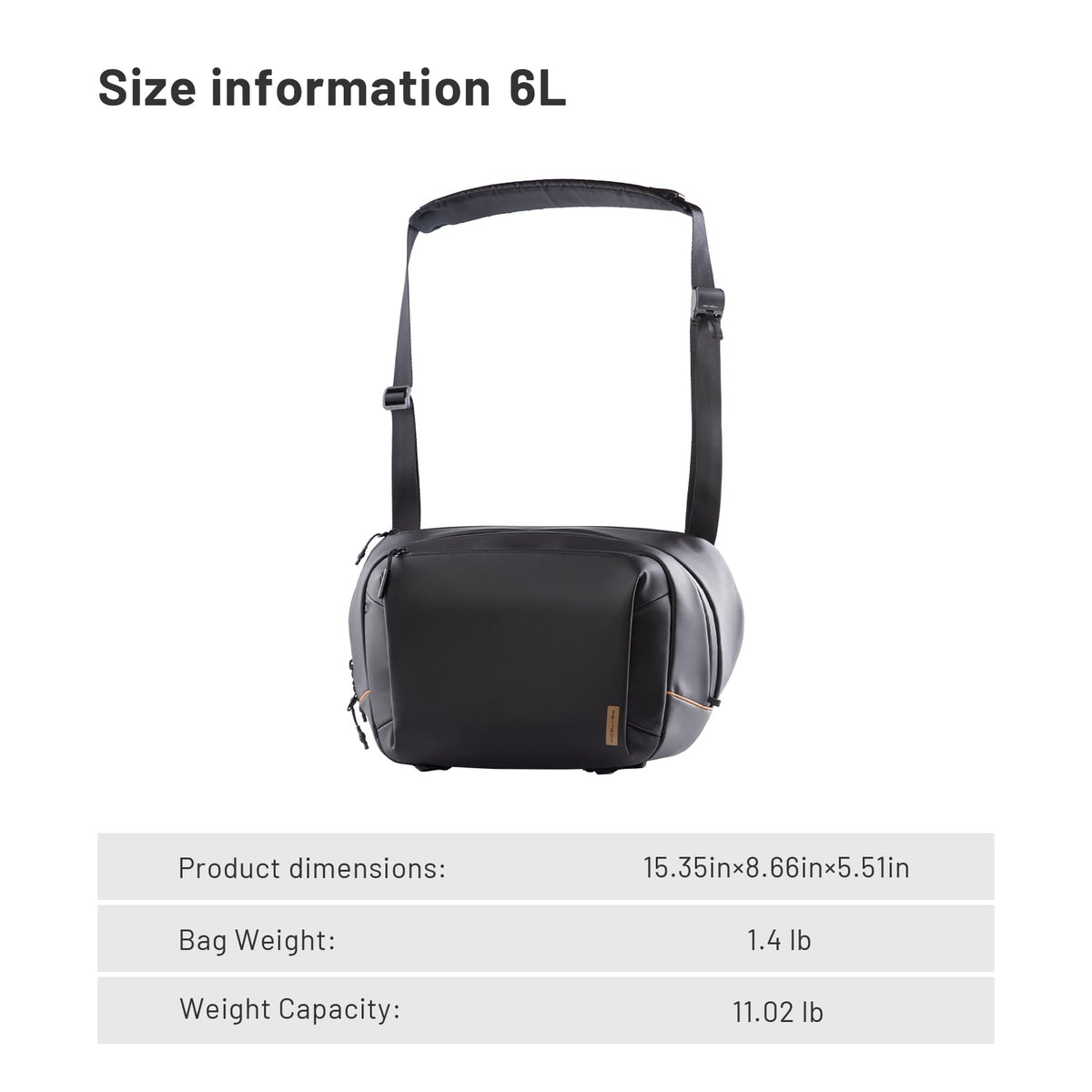 PGYTECH OneGo Solo V2 Crossbody Camera Sling Bag 6L for Urban Travel NEW