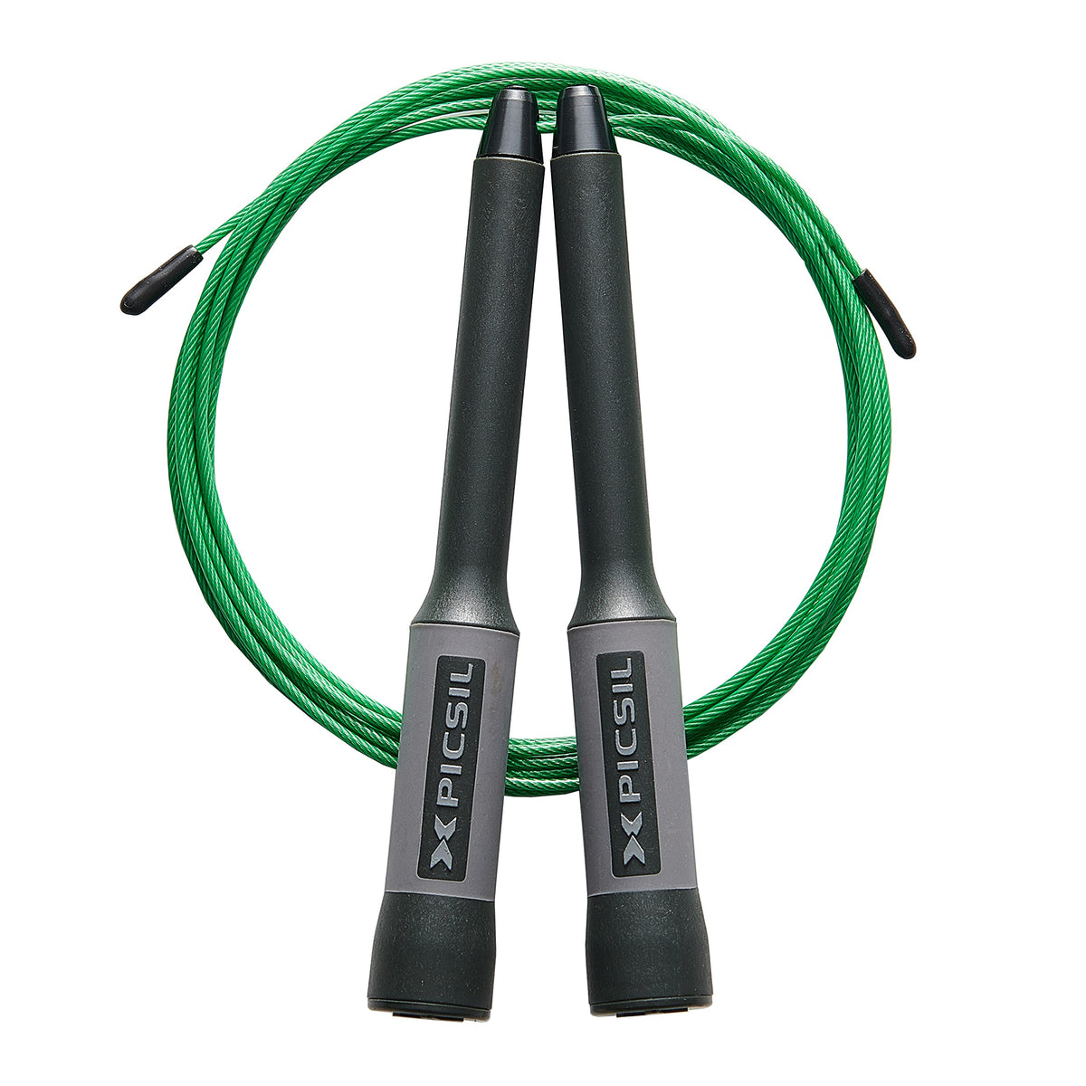 PICSIL Lightweight Speed Jump Rope for All Skill Levels Black Green Durable NEW