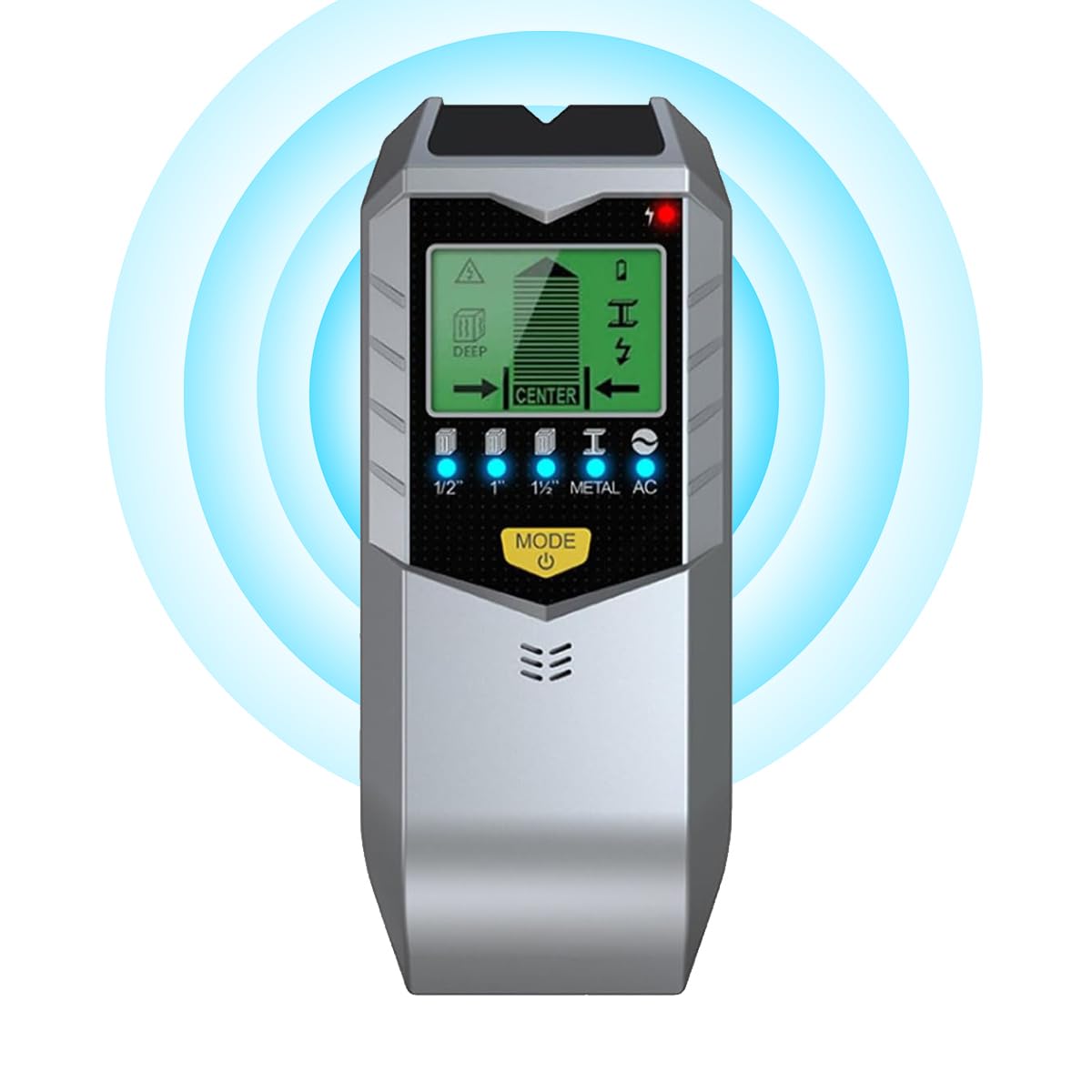 Koaluxe Portable 5-in-1 Wall Scanner Stud Sensor with LCD Display Silver DEMO