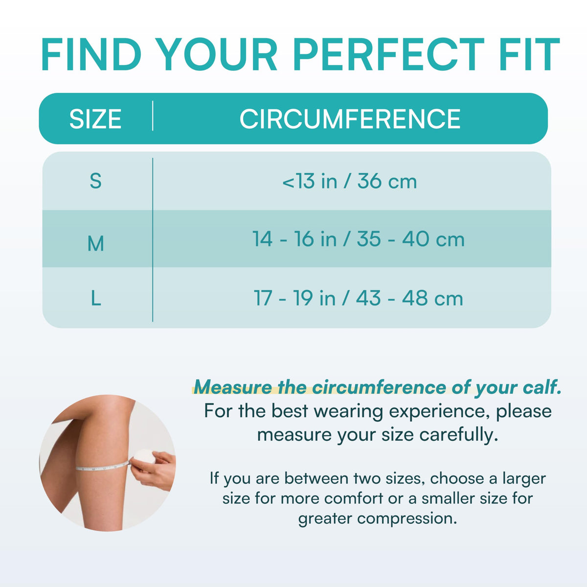 VS Vital Salveo Graphene Power Calf Sleeve Compression Support for Small NEW