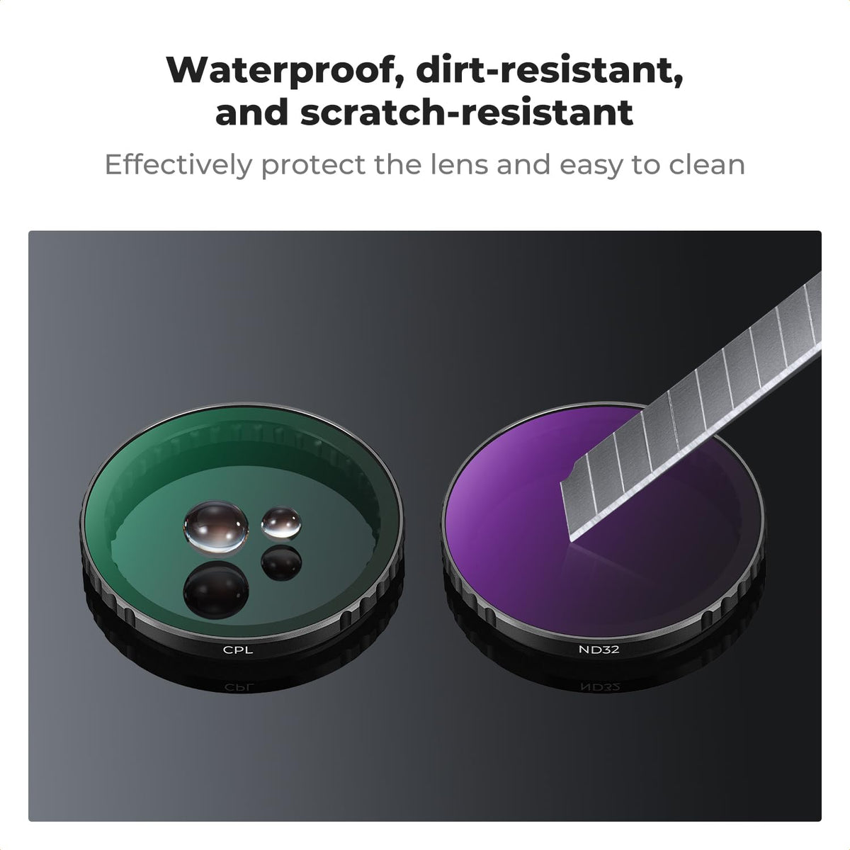 K&F Concept Optical Glass Filter Set for DJI Osmo Action 3/4/5 Pro Cameras DEMO