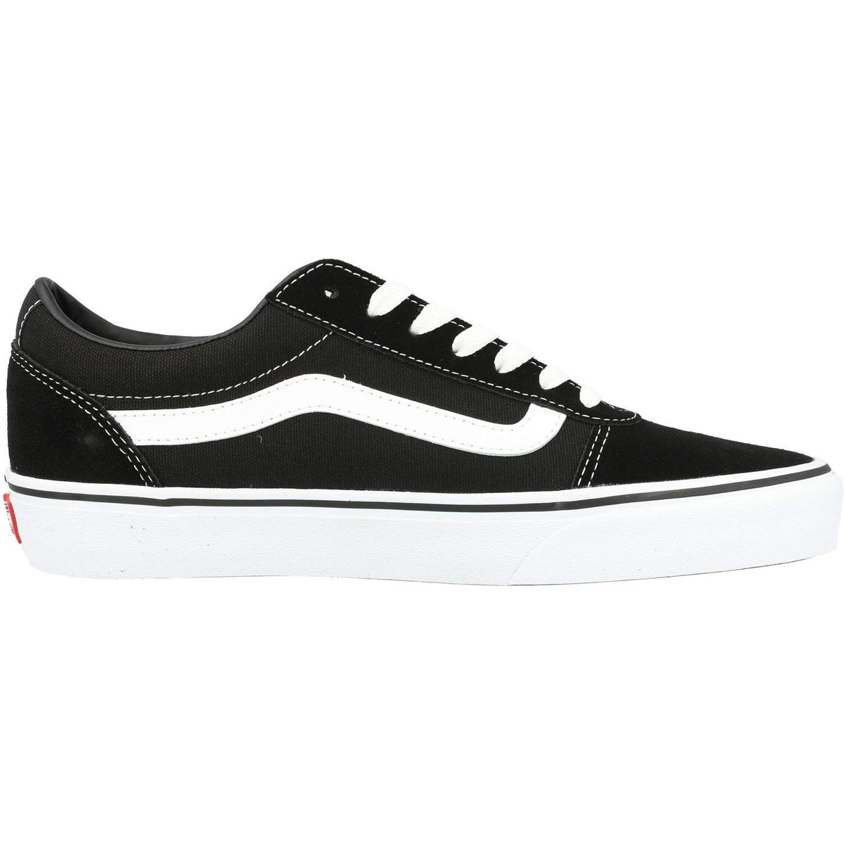 Vans Black & White Comfortable Casual Skate Sneakers Mens 9 Women 10.5 DEMO