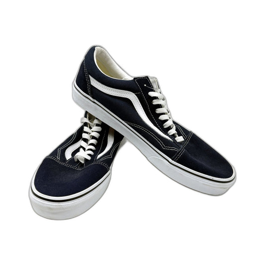 Vans Mens Old Skool Canvas Navy Blue Sneakers Skate Shoes Size US 12 DEMO