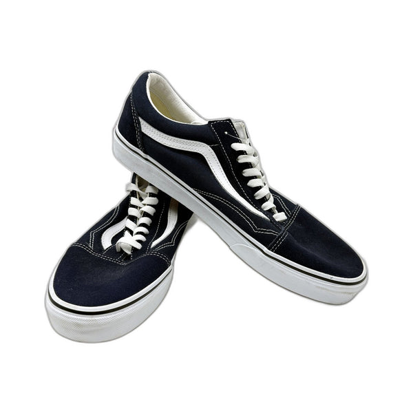 Vans Mens Old Skool Canvas Navy Blue Sneakers Skate Shoes Size US 12 DEMO