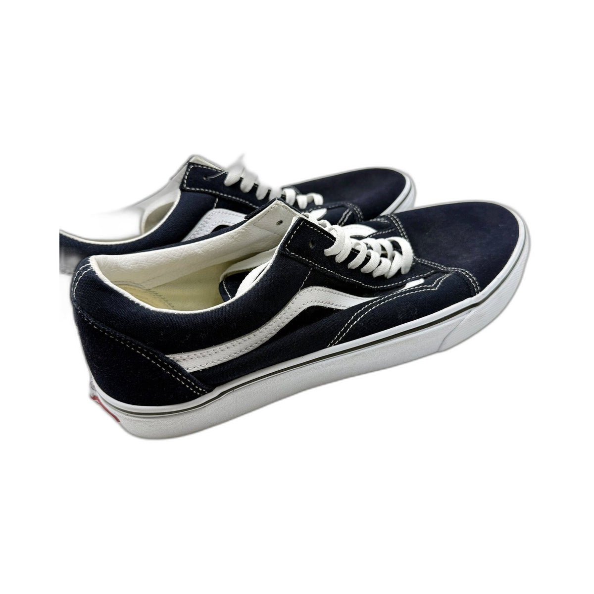Vans Mens Old Skool Canvas Navy Blue Sneakers Skate Shoes Size US 12 DEMO