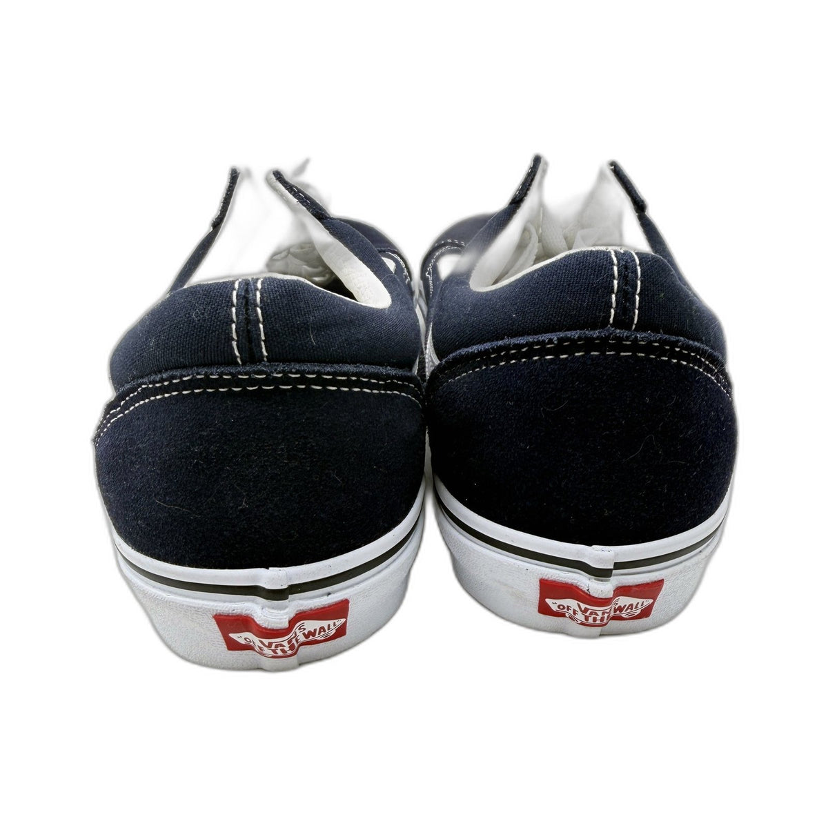 Vans Mens Old Skool Canvas Navy Blue Sneakers Skate Shoes Size US 12 DEMO