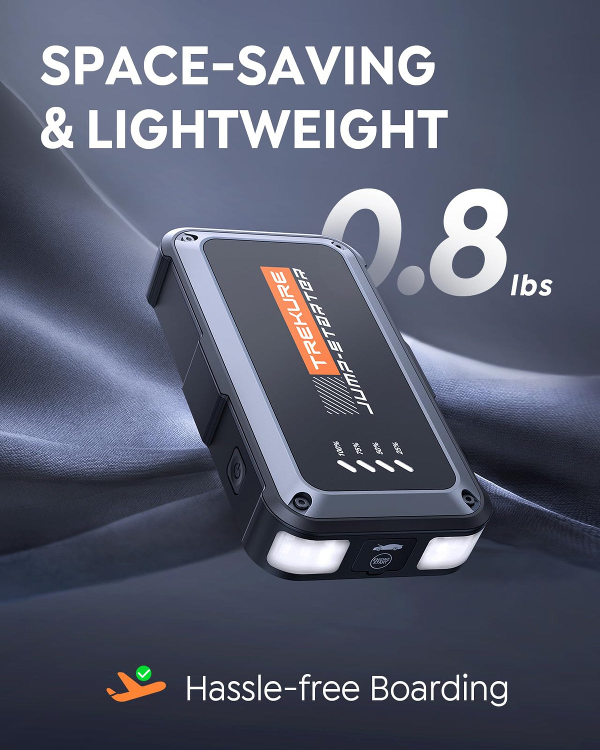 TREKURE Car Jump Starter 4500A Peak Battery Booster Up to 9.0L Gas/8.5L DEMO